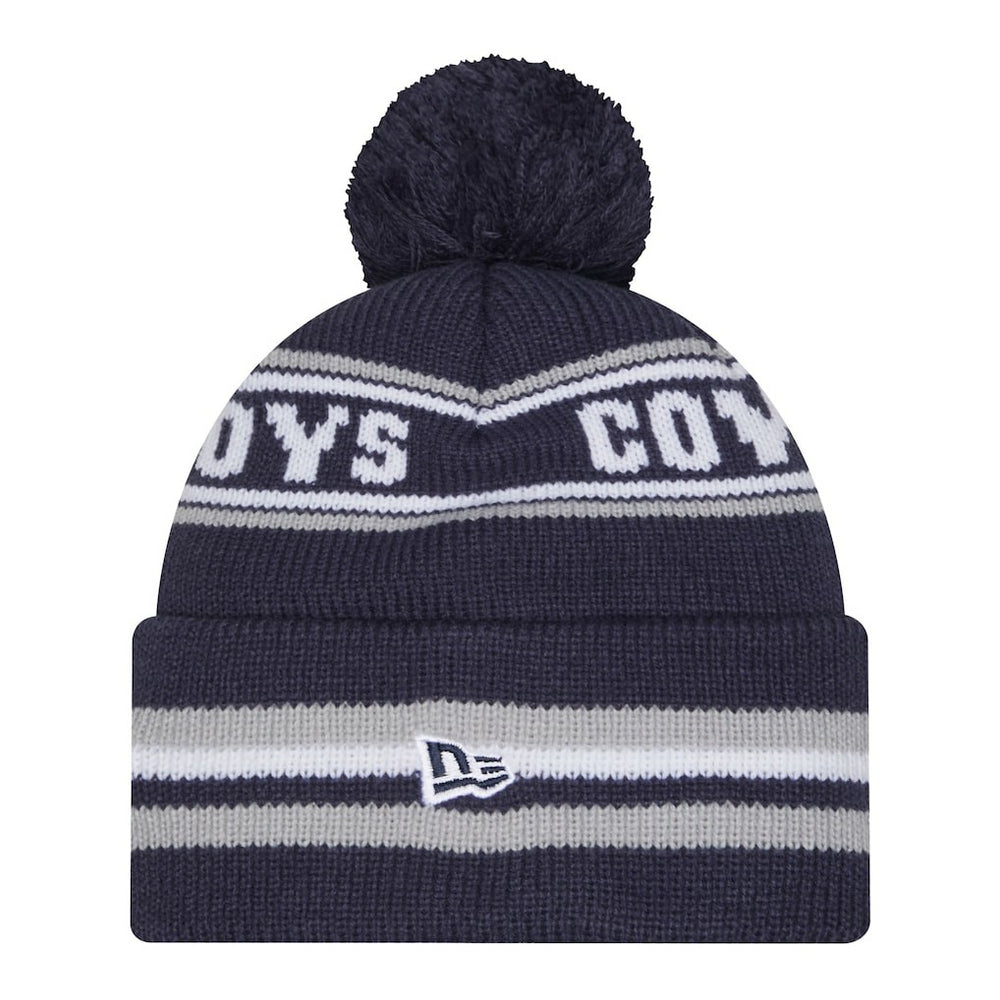 Pre-School Classic Cuffed Knit Hat with Pom - Dallas Cowboys