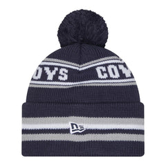 Pre-School Classic Cuffed Knit Hat with Pom - Dallas Cowboys