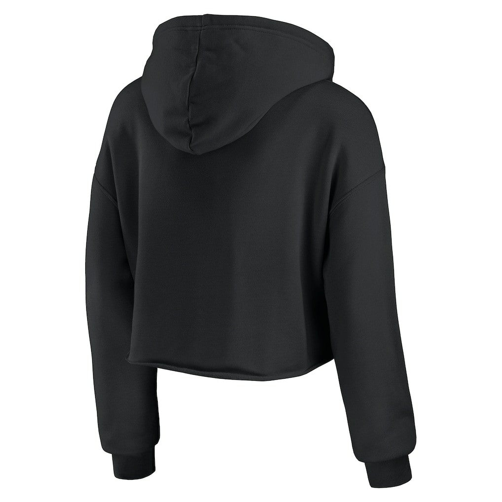 WEAR by Erin Andrews Women's Domestic Cropped Pullover Hoodie - Atlanta Falcons