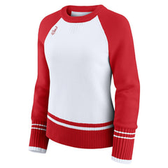 WEAR by Erin Andrews Women's Colorblock Raglan Sweater - San Francisco 49ers