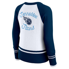 WEAR by Erin Andrews Women's Colorblock Raglan Sweater - Tennessee Titans