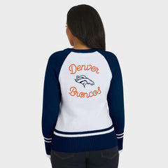 WEAR by Erin Andrews Women's Colorblock Raglan Sweater - Denver Broncos