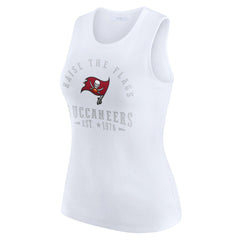 WEAR by Erin Andrews Women's Ribbed Graphic Tank Top - Tampa Bay Buccaneers