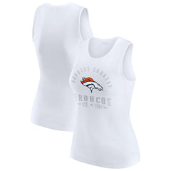 WEAR by Erin Andrews Women's Ribbed Graphic Tank Top - Denver Broncos