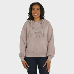 WEAR by Erin Andrews Women's Washed Pullover Crewdie - Minnesota Vikings