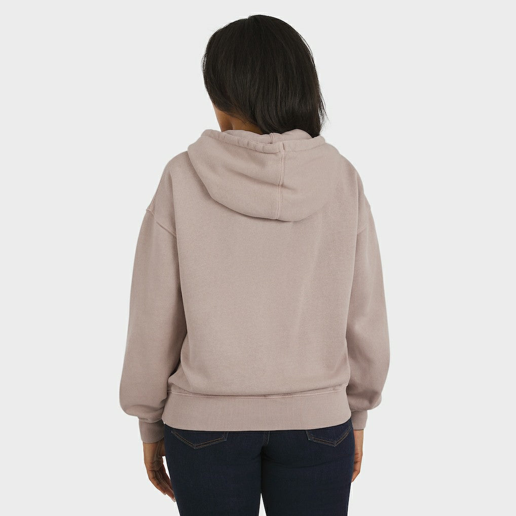 WEAR by Erin Andrews Women's Washed Pullover Crewdie - San Francisco 49ers