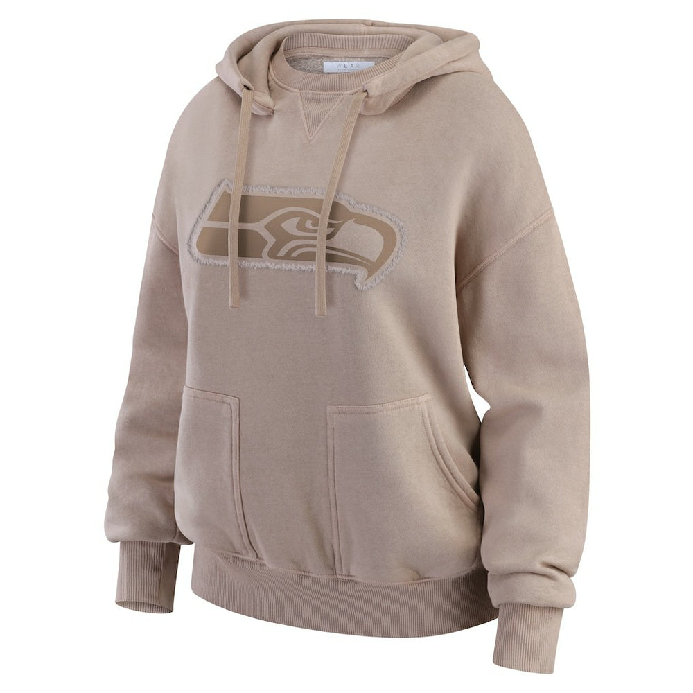 WEAR by Erin Andrews Women's Washed Pullover Crewdie - Seattle Seahawks