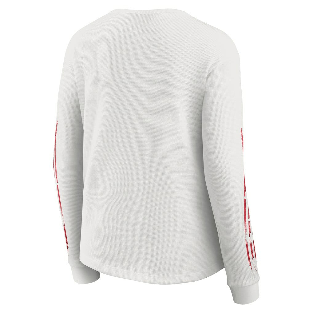 WEAR by Erin Andrews Women's Graphic Waffle Long-Sleeve T-Shirt - Kansas City Chiefs