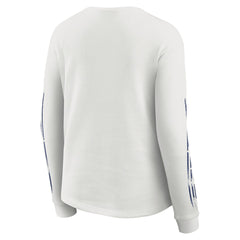 WEAR by Erin Andrews Women's Graphic Waffle Long-Sleeve T-Shirt - New York Giants