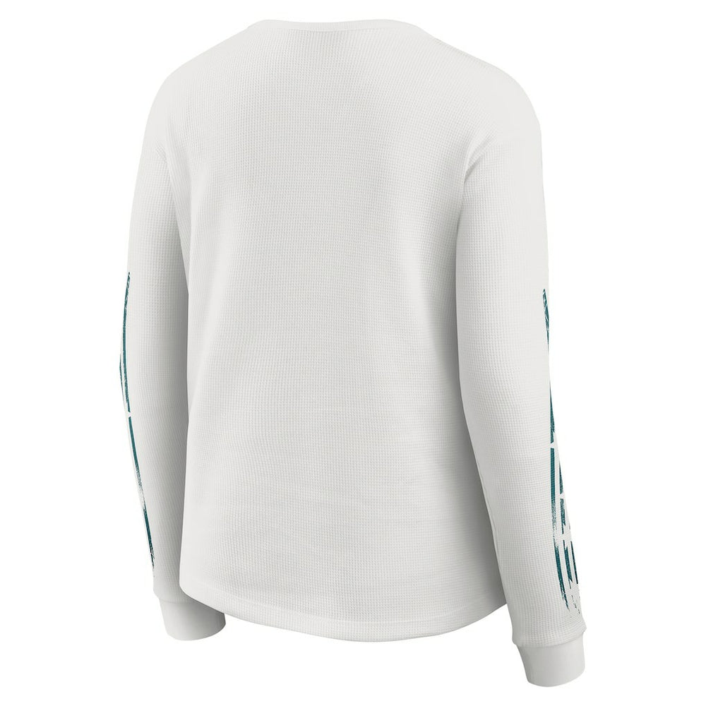 WEAR by Erin Andrews Women's Graphic Waffle Long-Sleeve T-Shirt - Philadelphia Eagles