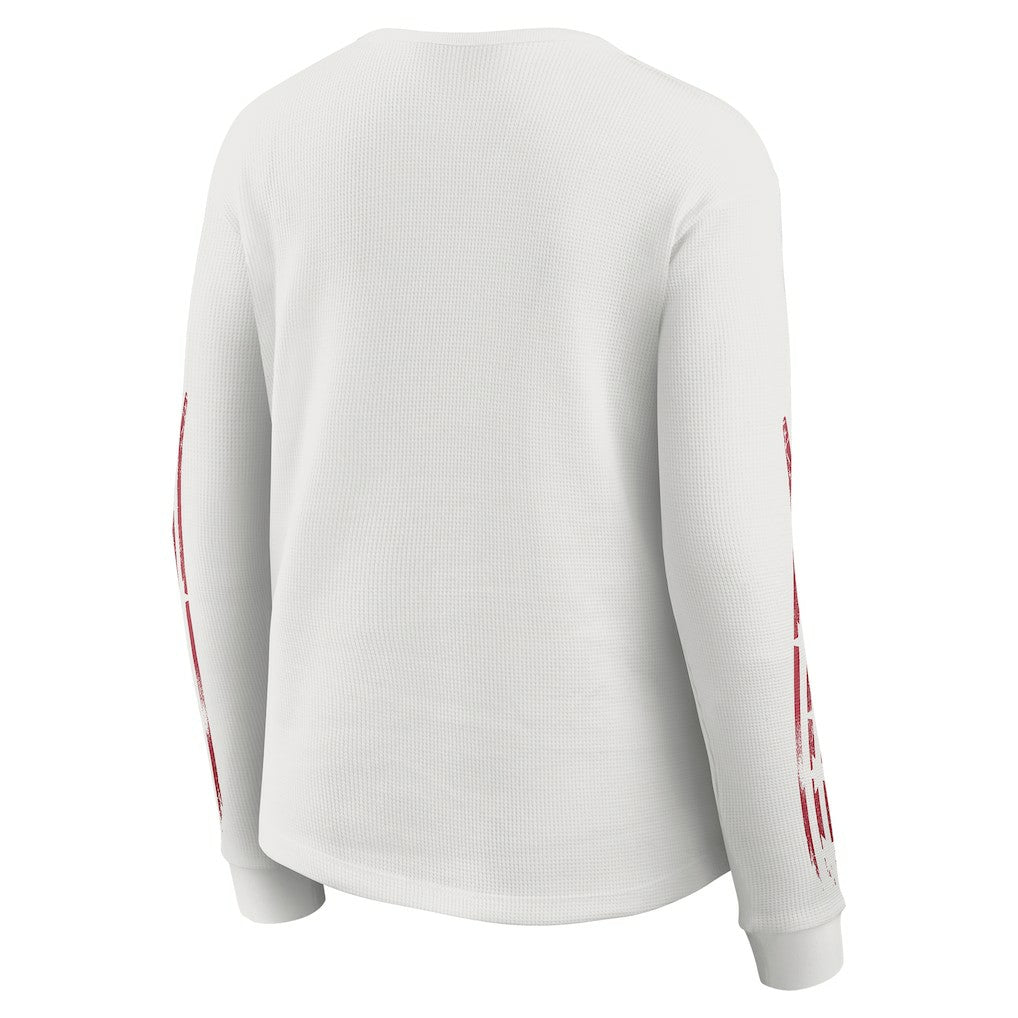 WEAR by Erin Andrews Women's Graphic Waffle Long-Sleeve T-Shirt - San Francisco 49ers
