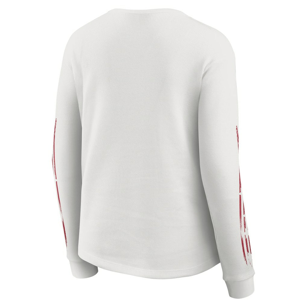 WEAR by Erin Andrews Women's Graphic Waffle Long-Sleeve T-Shirt - San Francisco 49ers