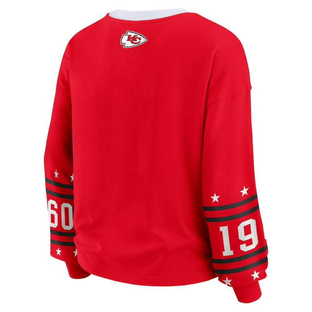 WEAR by Erin Andrews Women's Sport Long-Sleeve T-Shirt - Kansas City Chiefs