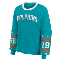 WEAR by Erin Andrews Women's Sport Long-Sleeve T-Shirt - Miami Dolphins
