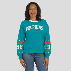 WEAR by Erin Andrews Women's Sport Long-Sleeve T-Shirt - Miami Dolphins