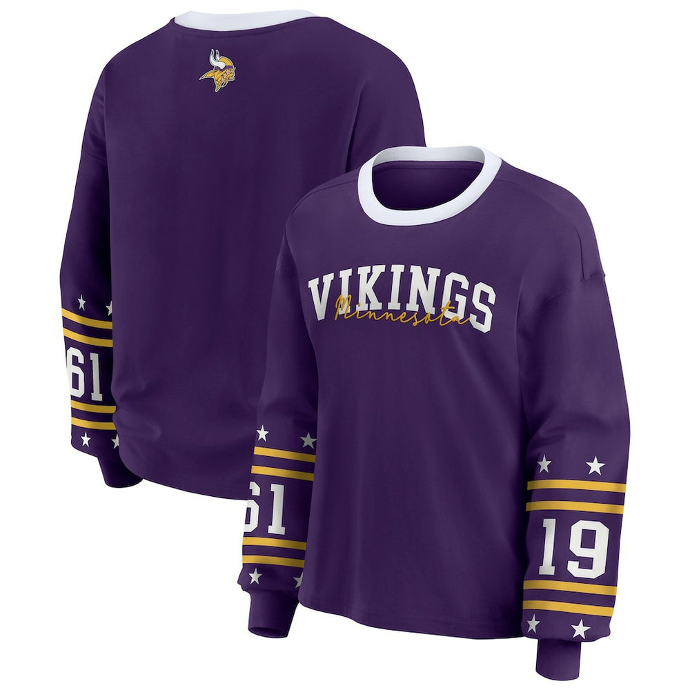 WEAR by Erin Andrews Women's Sport Long-Sleeve T-Shirt - Minnesota Vikings