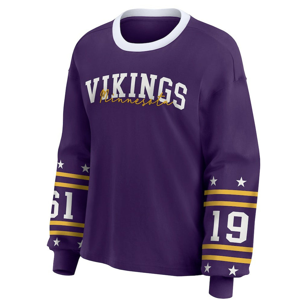 WEAR by Erin Andrews Women's Sport Long-Sleeve T-Shirt - Minnesota Vikings