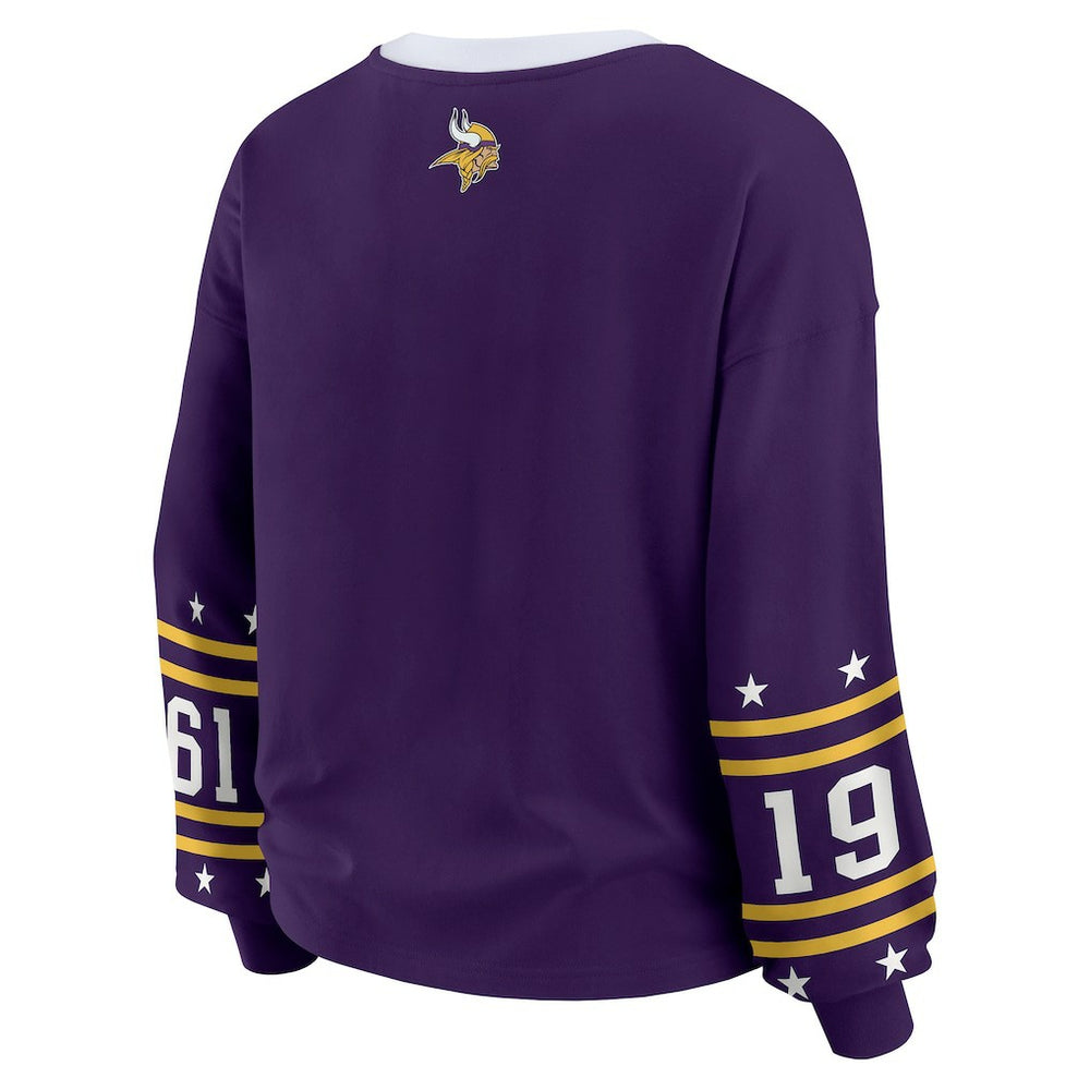 WEAR by Erin Andrews Women's Sport Long-Sleeve T-Shirt - Minnesota Vikings