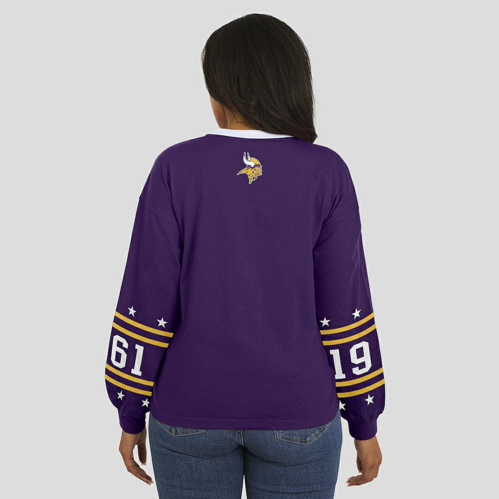 WEAR by Erin Andrews Women's Sport Long-Sleeve T-Shirt - Minnesota Vikings