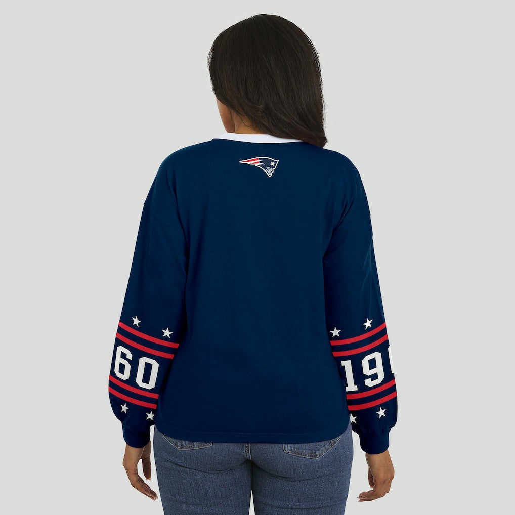 WEAR by Erin Andrews Women's Sport Long-Sleeve T-Shirt - New England Patriots
