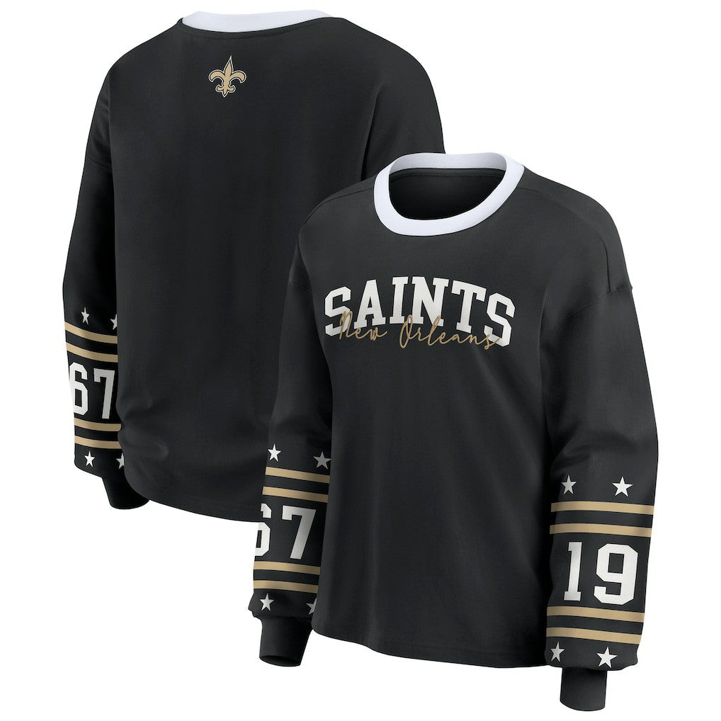 WEAR by Erin Andrews Women's Sport Long-Sleeve T-Shirt - New Orleans Saints