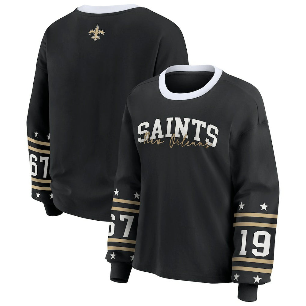 WEAR by Erin Andrews Women's Sport Long-Sleeve T-Shirt - New Orleans Saints