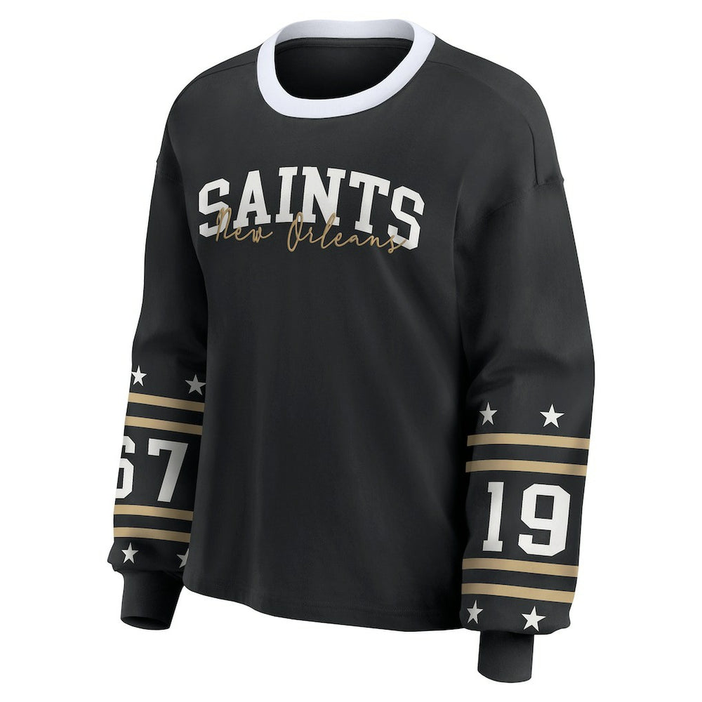WEAR by Erin Andrews Women's Sport Long-Sleeve T-Shirt - New Orleans Saints
