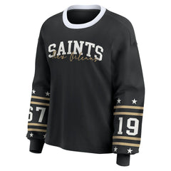 WEAR by Erin Andrews Women's Sport Long-Sleeve T-Shirt - New Orleans Saints