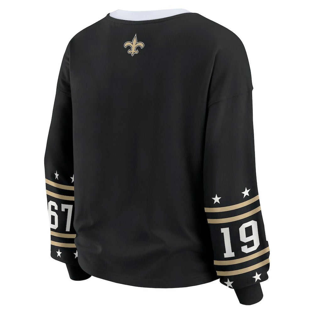 WEAR by Erin Andrews Women's Sport Long-Sleeve T-Shirt - New Orleans Saints