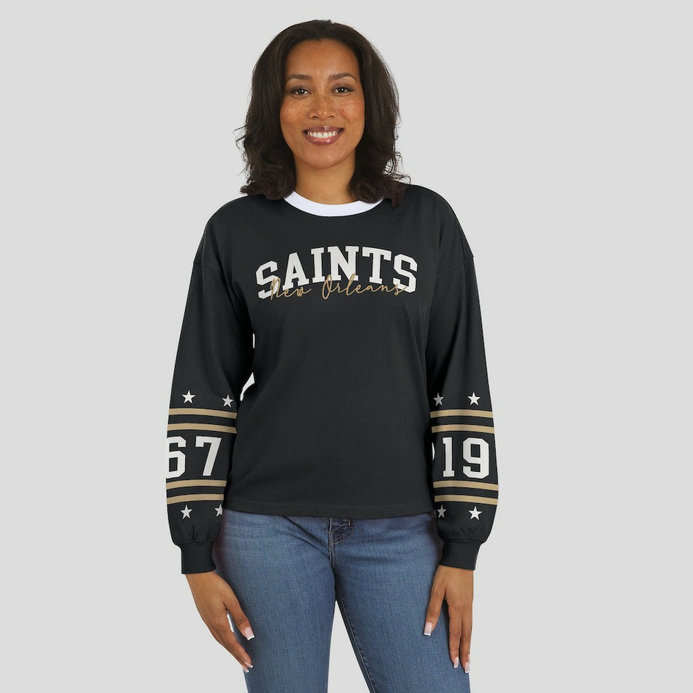 WEAR by Erin Andrews Women's Sport Long-Sleeve T-Shirt - New Orleans Saints