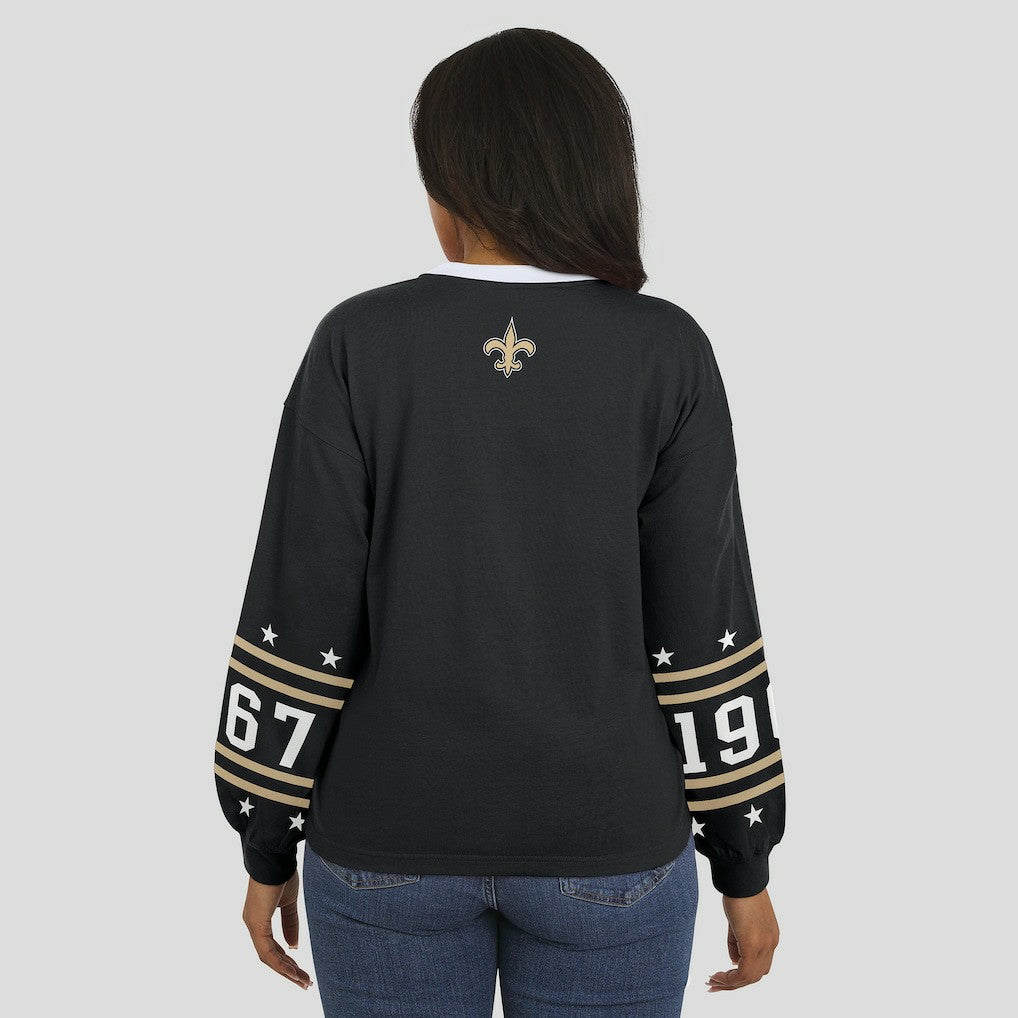WEAR by Erin Andrews Women's Sport Long-Sleeve T-Shirt - New Orleans Saints