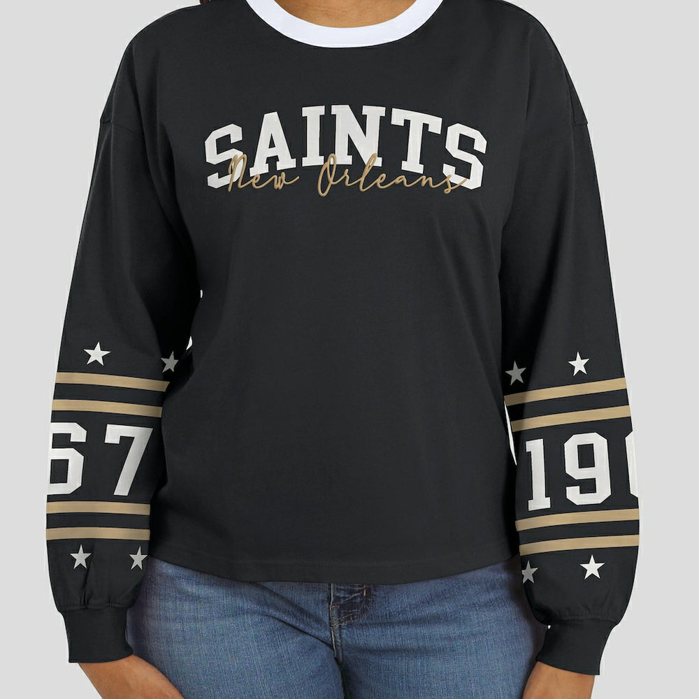 WEAR by Erin Andrews Women's Sport Long-Sleeve T-Shirt - New Orleans Saints