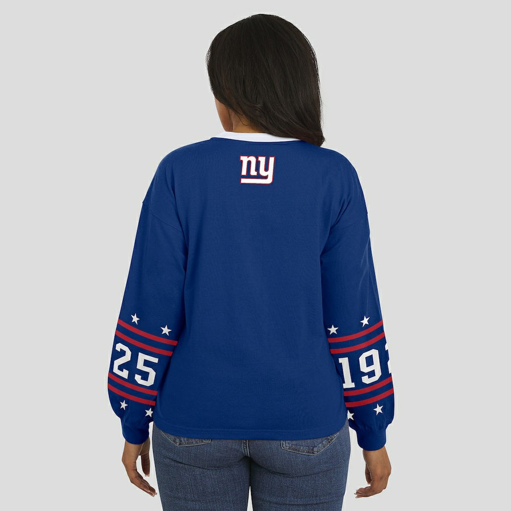 WEAR by Erin Andrews Women's Sport Long-Sleeve T-Shirt - New York Giants