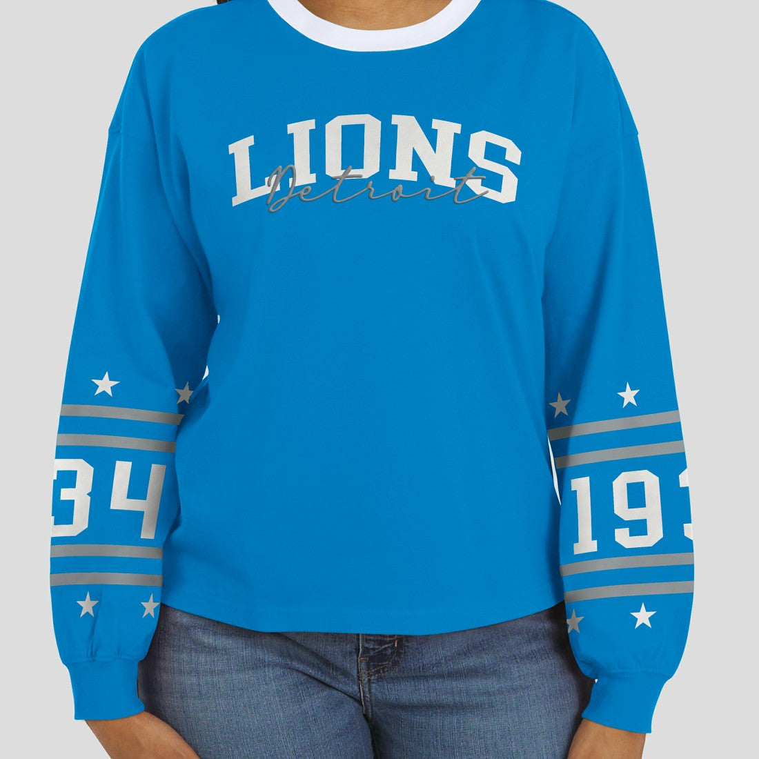 WEAR by Erin Andrews Women's Sport Long-Sleeve T-Shirt - Detroit Lions