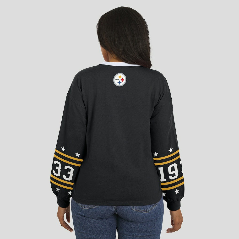WEAR by Erin Andrews Women's Sport Long-Sleeve T-Shirt - Pittsburgh Steelers