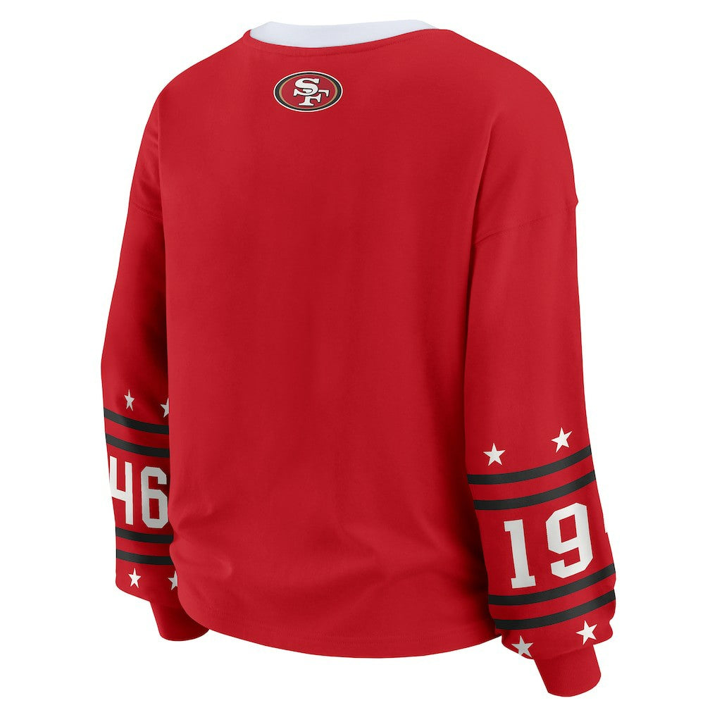 WEAR by Erin Andrews Women's Sport Long-Sleeve T-Shirt - San Francisco 49ers