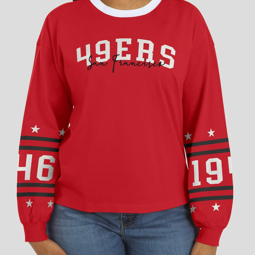WEAR by Erin Andrews Women's Sport Long-Sleeve T-Shirt - San Francisco 49ers