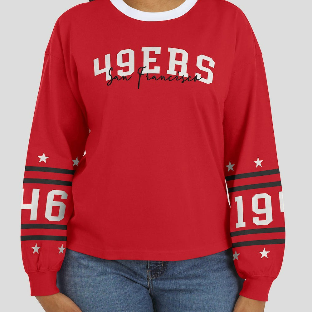 WEAR by Erin Andrews Women's Sport Long-Sleeve T-Shirt - San Francisco 49ers