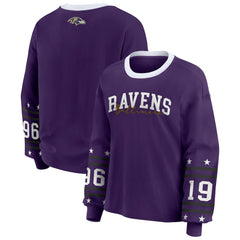 WEAR by Erin Andrews Women's Sport Long-Sleeve T-Shirt - Baltimore Ravens