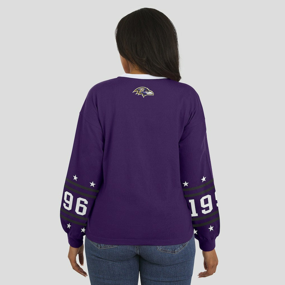 WEAR by Erin Andrews Women's Sport Long-Sleeve T-Shirt - Baltimore Ravens