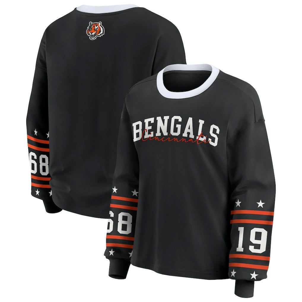 WEAR by Erin Andrews Women's Sport Long-Sleeve T-Shirt - Cincinnati Bengals
