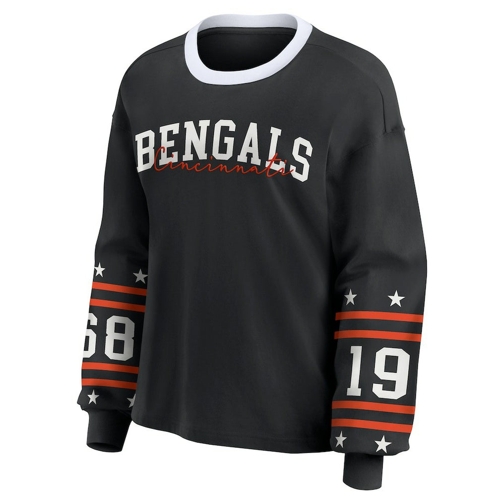 WEAR by Erin Andrews Women's Sport Long-Sleeve T-Shirt - Cincinnati Bengals