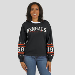 WEAR by Erin Andrews Women's Sport Long-Sleeve T-Shirt - Cincinnati Bengals