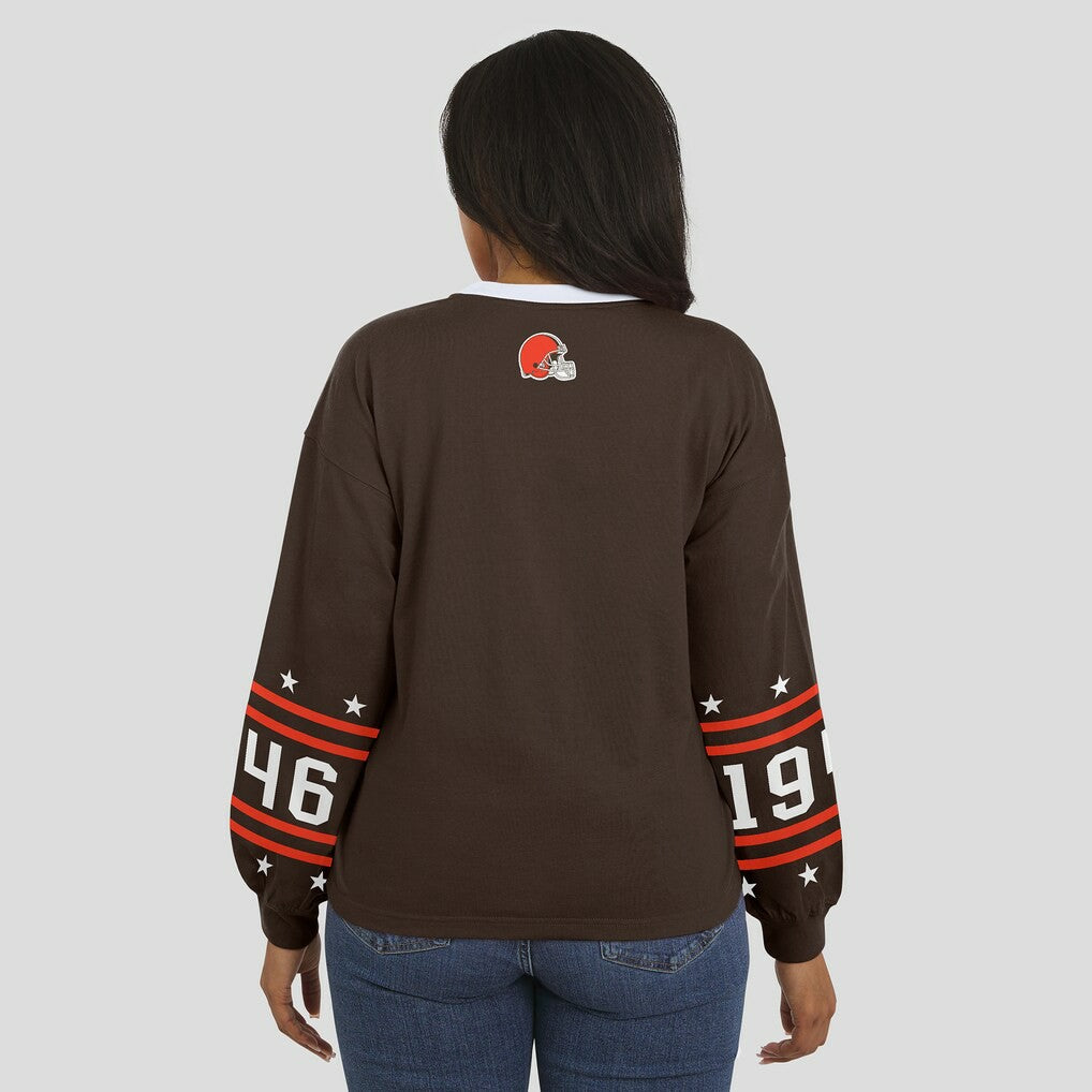 WEAR by Erin Andrews Women's Sport Long-Sleeve T-Shirt - Cleveland Browns