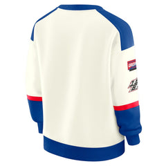 WEAR by Erin Andrews Women's Racing Crew V-Neck Sweatshirt - Buffalo Bills