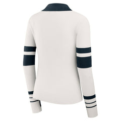 WEAR by Erin Andrews Women's Ribbed Henley Polo Sweater - Chicago Bears