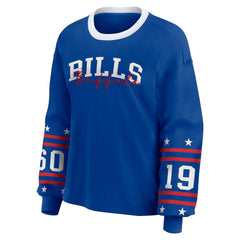 WEAR by Erin Andrews Women's Plus Size Sport Long-Sleeve T-Shirt - Buffalo Bills