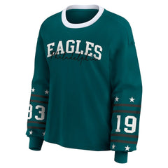 WEAR by Erin Andrews Women's Plus Size Sport Long-Sleeve T-Shirt - Philadelphia Eagles