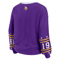 WEAR by Erin Andrews Women's Plus Size Sport Long-Sleeve T-Shirt - Minnesota Vikings
