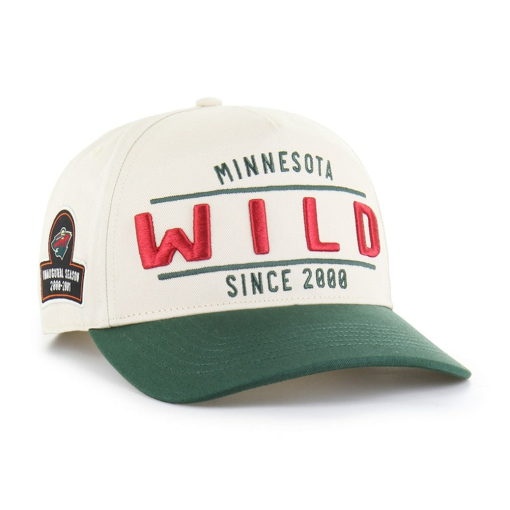 NHL Cream/Green Minnesota Wild '47 Expansion Debut Two-Tone Hitch Adjustable Hat